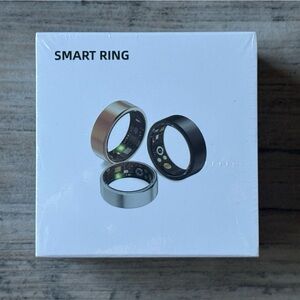 Smart Ring Fitness Tracker Size 8 Black, Sealed New Box